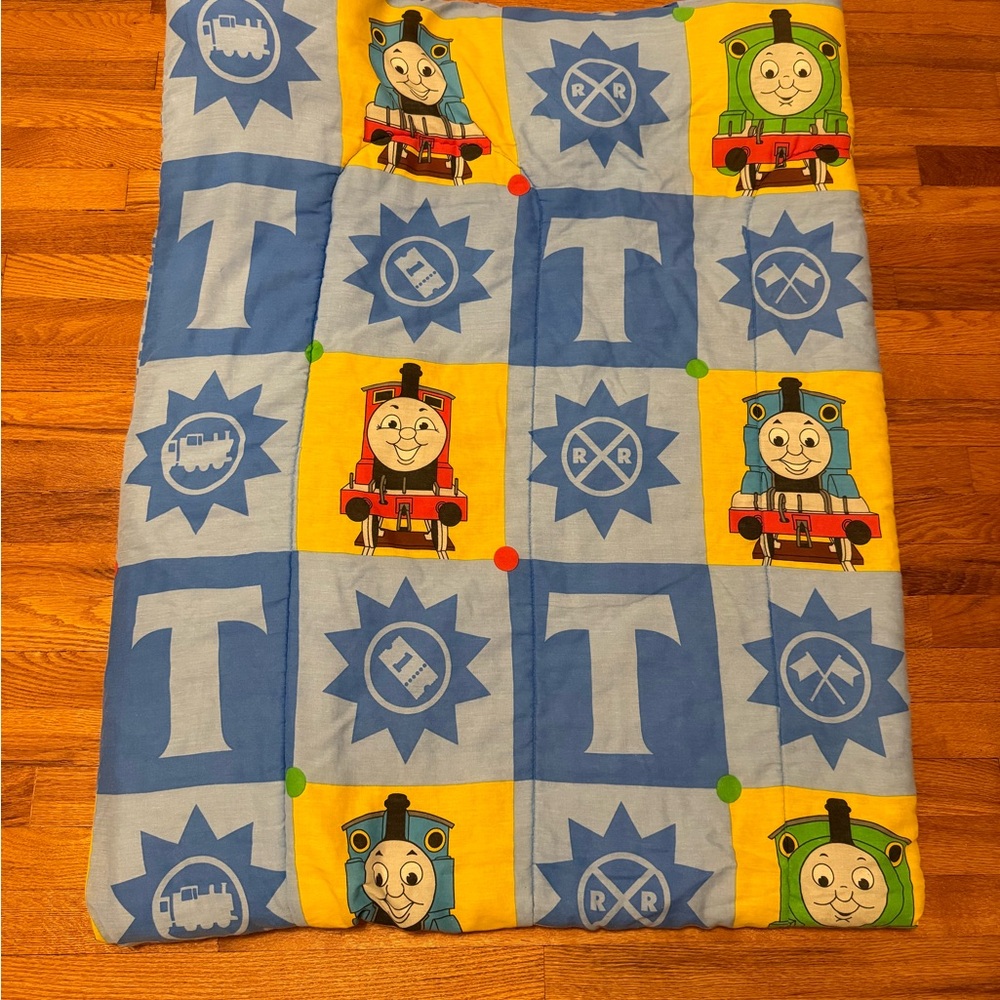 90s Thomas the Tank Engine & Friends vintage twin size comforter blanket bedding